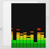 Equalizer Vibes from the Beat of DJ Music decor (Voorkant / Achterkant)