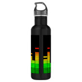 Equalizer Vibes from the Beat of DJ Music Waterfles (Achterkant)