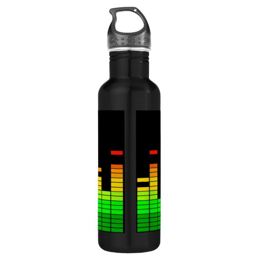 Equalizer Vibes from the Beat of DJ Music Waterfles (Achterkant)