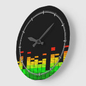 Equalizer virussen van de Beat van DJ Music Graphi Grote Klok (Hoek)