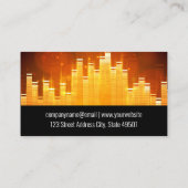 equalizer voor lichte geluidsbalk visitekaartje (Achterkant)