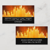 equalizer voor lichte geluidsbalk visitekaartje (Voorkant / Achterkant)