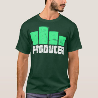 Equalizerbalken  Music Producer in nood T-shirt