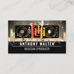 Equalizerpictogram   Draaitafels   Muzikale geluid Visitekaartje