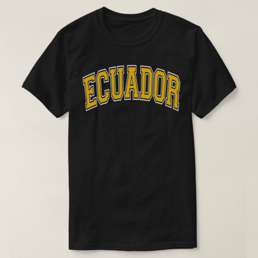 Equateur Style Varsity Amber Tet Pullover (Design devant)