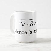 Equations Del Dot B Zer de tasse de physique de (Devant gauche)