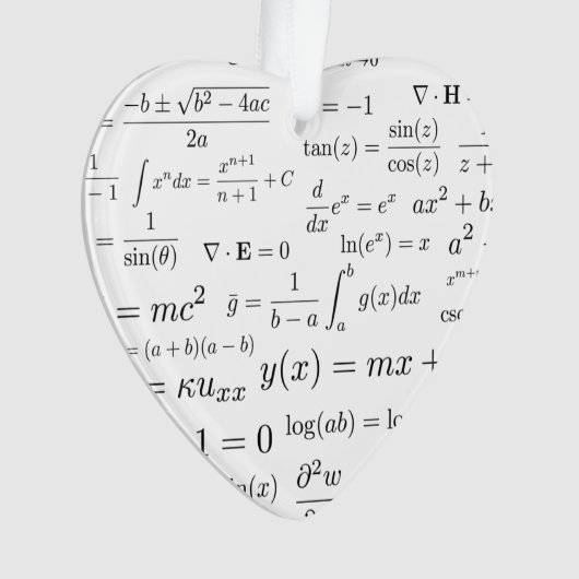 Équations d'ornement de maths et de la Science (devant)