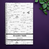 Équations mathématiques en noir blanc