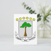 equatoriaal guinea emblem briefkaart (Staand voorkant)