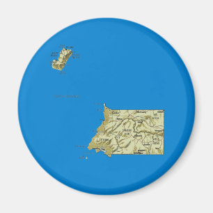Equatoriaal-Guinea Kaart Magnet Magneet