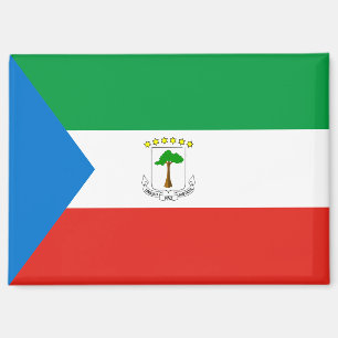 Equatoriaal-Guinea Nationale Vlag Rechthoek magnee Magneet
