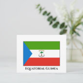 Equatoriaal-Guinea Vlag Briefkaart (Staand voorkant)