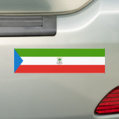 Equatoriaal-Guinea Vlag Bumpersticker (Op auto)