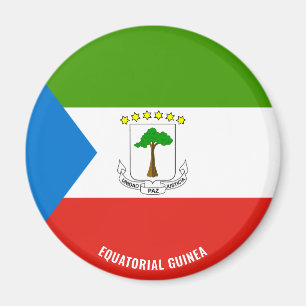 Equatoriaal-Guinea Vlag charmerend patriottisch Magneet