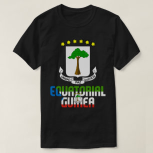 Equatoriaal-Guinea Vlag en Wapen Patriottisch T-shirt