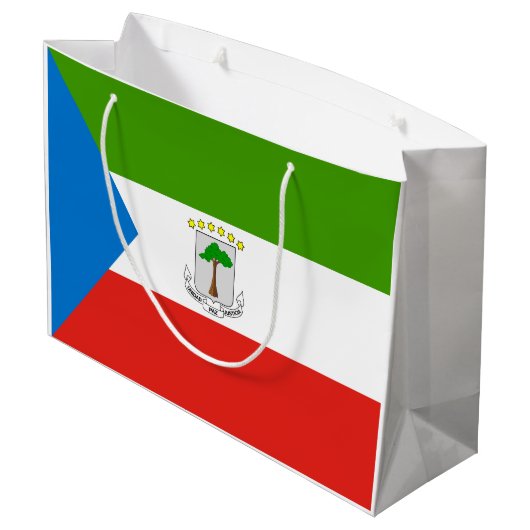 Equatoriaal-Guinea Vlag Groot Cadeauzakje (Achterkant Gekanteld)