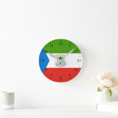 Equatoriaal-Guinea Vlag Ronde Klok (Huis)