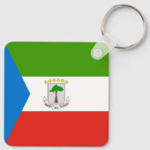 Equatoriaal-Guinea Vlag Sleutelhanger (Achterkant)