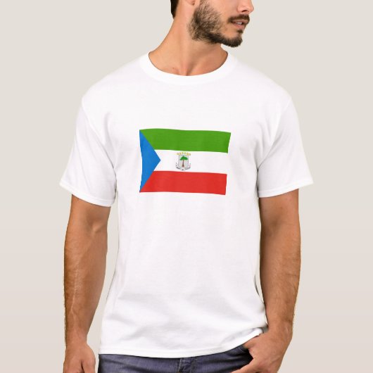 Equatoriaal-Guinea Vlag T-shirt (Voorkant)
