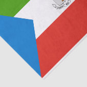 Equatoriaal-Guinea Vlag Tissuepapier (Detail)