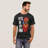 Equatoriaal Guinee en Eritrees Mix DNA-vlaggenschi T-shirt (Voorkant volledig)