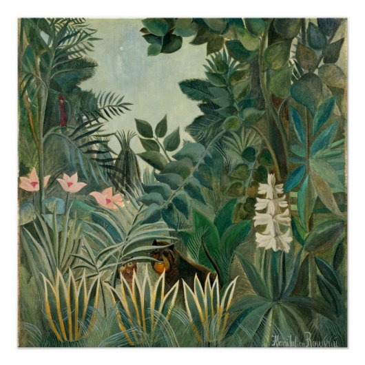 Equatoriaal Oerwoud, 1909 (olie op canvas) Perfect Poster (Voorkant)