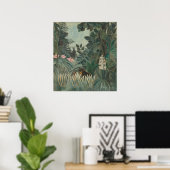 Equatoriaal Oerwoud - Henri Rousseau Fine Art Poster (Thuiskantoor)