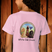 Equestre en T-shirt rose