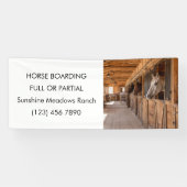 Equestrian Business Promotional Horse Boarding Spandoek (Horizontaal)
