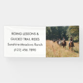 Equestrian Business Promotionele Ranch Schuur Paar Spandoek (Horizontaal)