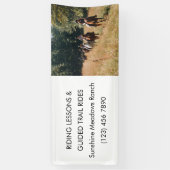 Equestrian Business Promotionele Ranch Schuur Paar Spandoek (Verticaal)