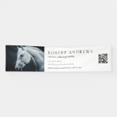 Equestrian Business QR Code Huisdier Fotografie Spandoek (Horizontaal)