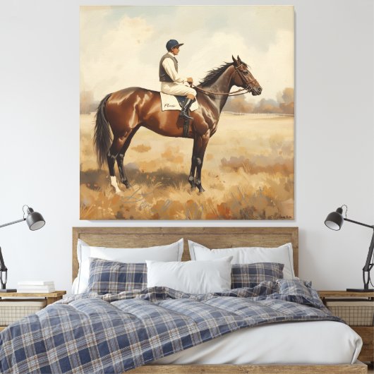 Equestrian  canvas afdruk (Insitu (Slaapkamer))