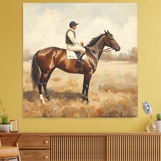 Equestrian  canvas afdruk (Insitu (Woonkamer))