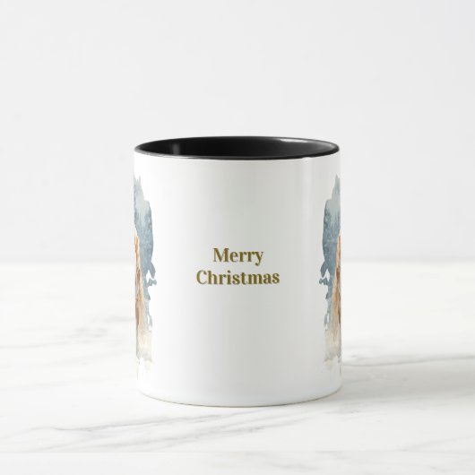 Equestrian Christmas Coffee Mug (Centre)
