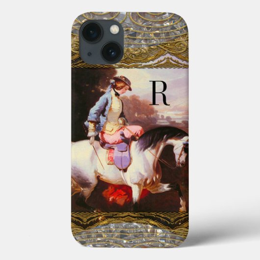 Equestrian Elsa Monogram 6/6S Tough Case-Mate iPhone Case (Achterkant)