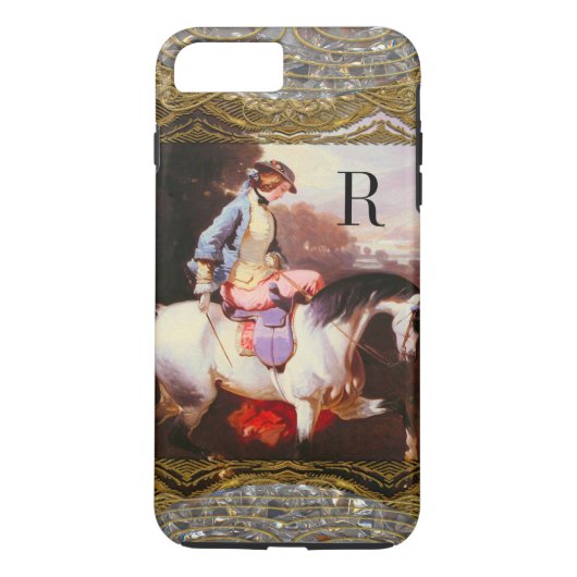 Equestrian Elsa Monogram 7 Plus Case-Mate iPhone Case (Achterkant)