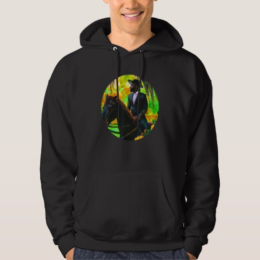 Equestrian escape into a world of freedom hoodie (Voorkant)