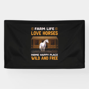 Equestrian Gift Boerderij-liefdespaarden Spandoek