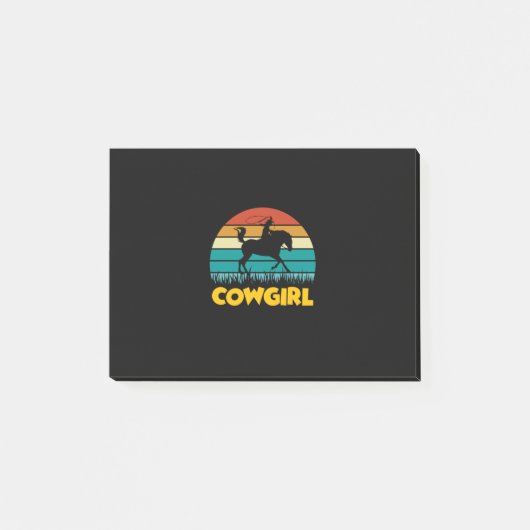 Equestrian Gift | Cowgirl Post-it® Notes (Voorkant)