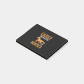 Equestrian Gift | Easily Distracted By Equestrian Post-it® Notes (Schuin)