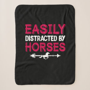 Equestrian Gift Gemakkelijk verstoord door paard Sherpa Deken