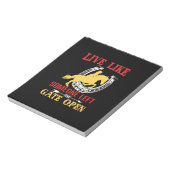 Equestrian Gift Live Like Someone Left Notitieblok (Gedraaid)