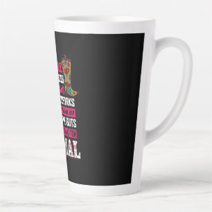 Equestrian Gift Pas op voor rijpaarden Latte Mok