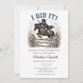 Equestrian Graduation Party Invitation (Devant)