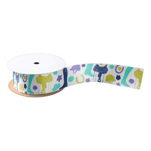 Equestrian Horseback Riding Thormed Patterned Sati Lint