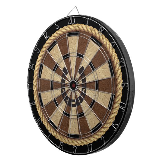 Equestrian Horseshoe Black and Brown Dartbord (Voorkant Rechts)