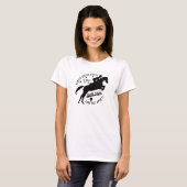 Equestrian Hunter Jumper Horse Tee Shirt (Voorkant volledig)