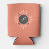 Equestrian Monogram Lucky Hoefijzer Blikjeskoeler (Voorkant)