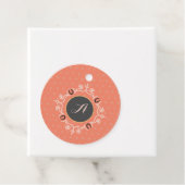 Equestrian Monogram Lucky Hoefijzer Pattern Bedankjes Labels (In situ)